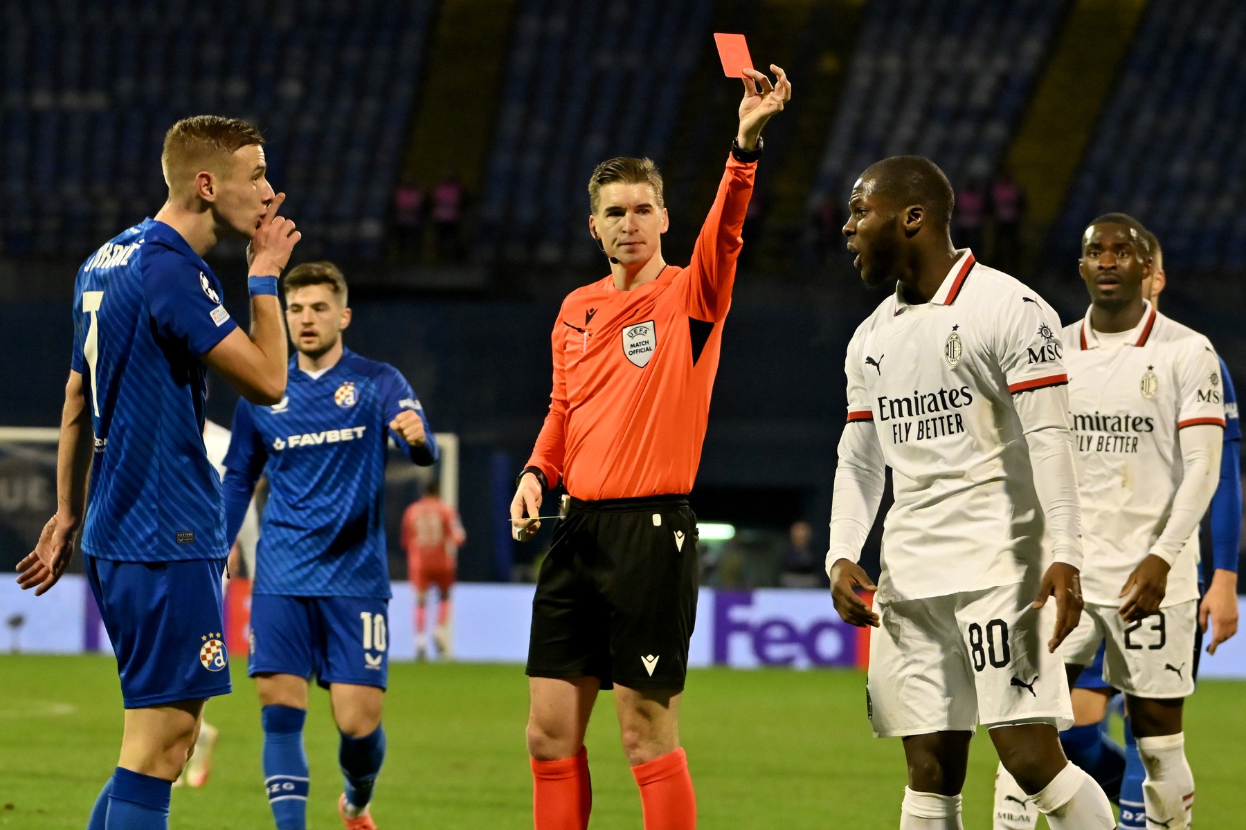 Dinamo Zagreb - AC Milan 2-1. Croații, eliminați din UCL! Trupa lui Sergio Conceicao s-a calificat în play-off