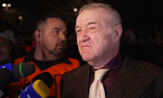 Gigi Becali a ajuns la Arena Națională! A spus cine va marca împotriva lui Man. United: ”Va da unul dintre alea trei”