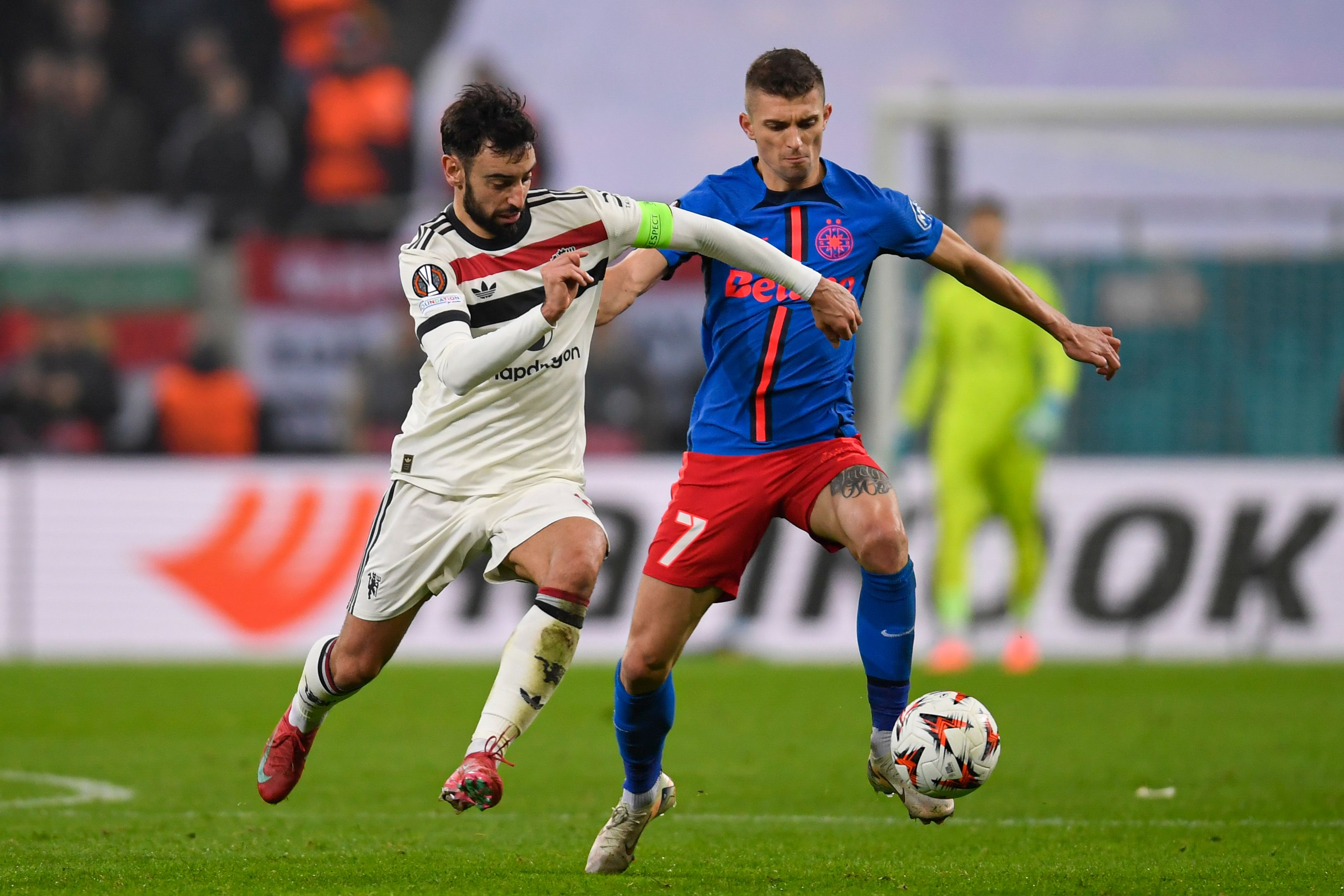 Singura bucurie a lui Risto Radunovic, după FCSB - Manchester United 0-2