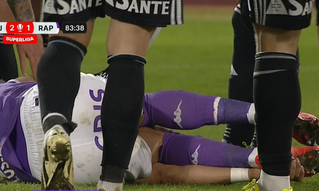 manea accidentat
