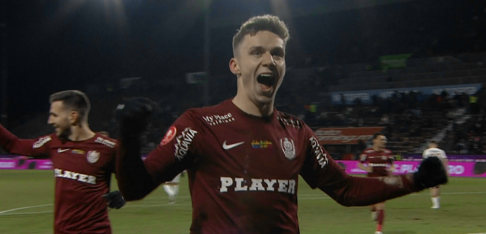 CFR Cluj - Hermannstadt 1-0. Ardelenii urcă pe podiumul SuperLigii