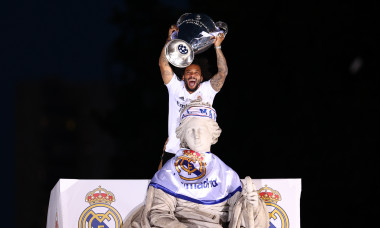 Real Madrid celebrates the UEFA Champions League in Madrid