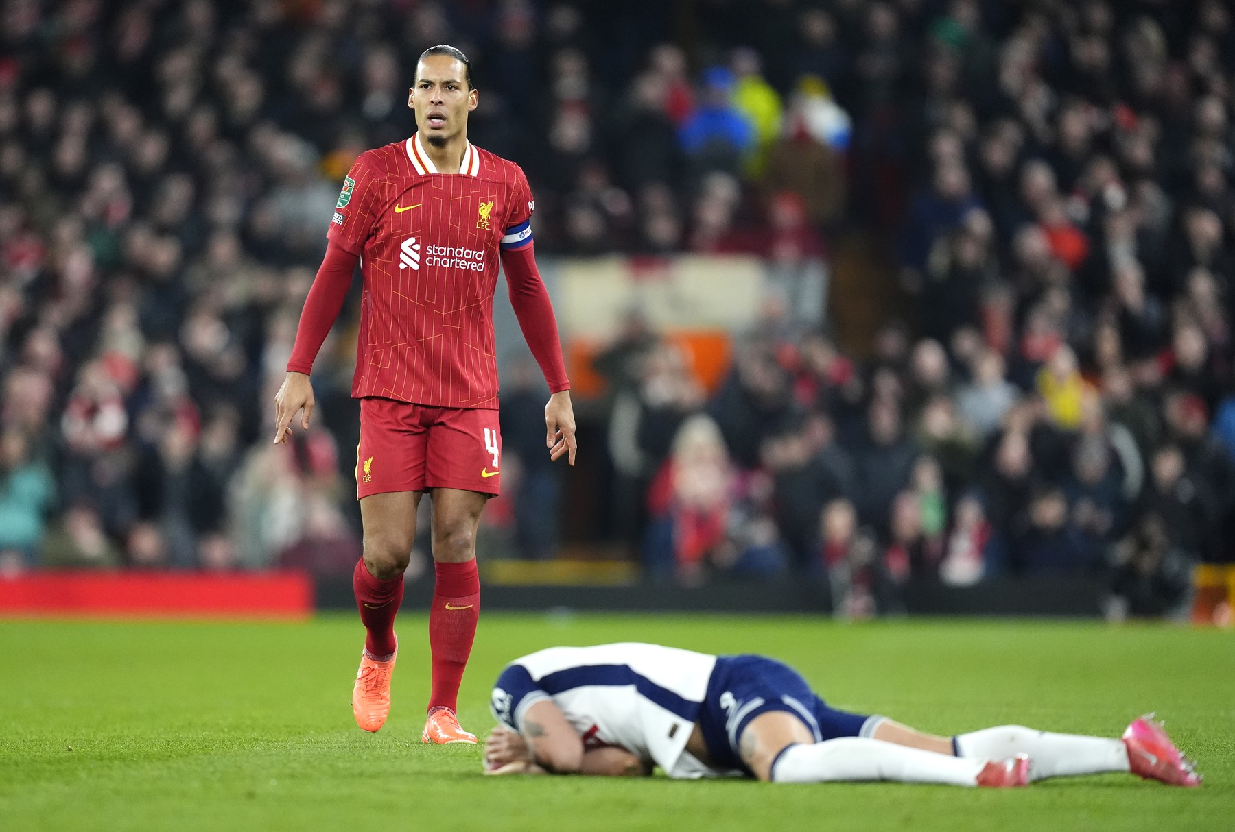 A devenit viral! Gestul făcut de Virgil va Dijk în partida cu Tottenham