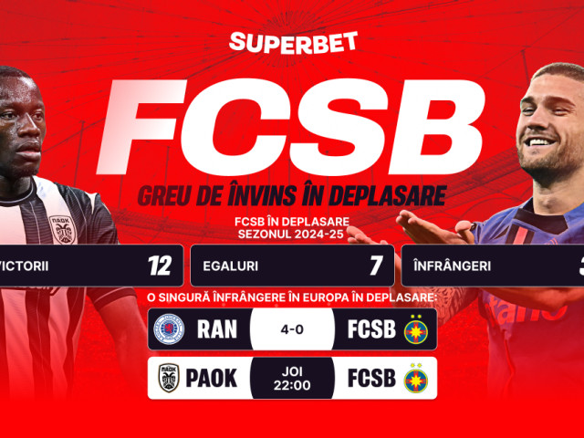 (P) FCSB, greu de învins în deplasare! Test crucial cu PAOK