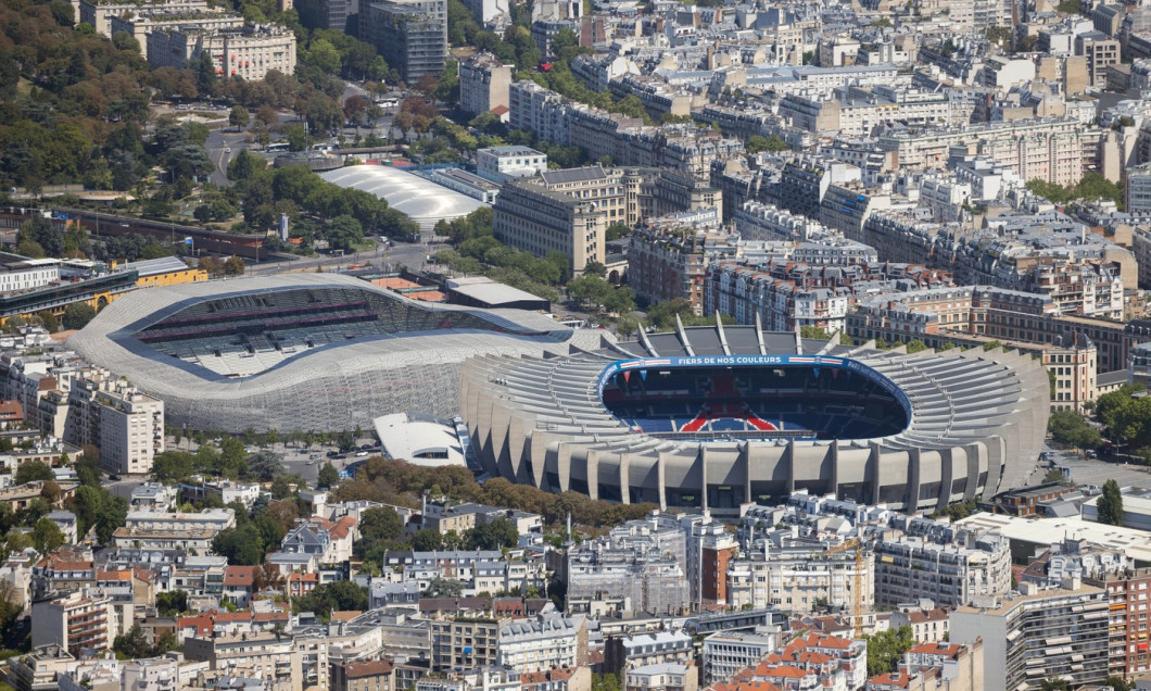 Vues aériennes du Parc des Princes à Paris