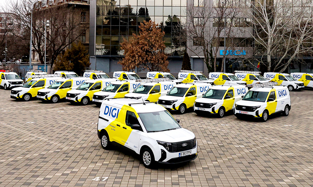 DIGI Romania a achiziționat de la Ford Romania peste 470 de autoutilitare Ford Transit Courier