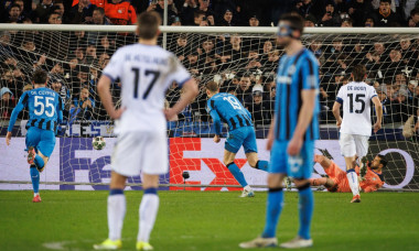 Belgium: SOCCER CHAMPIONS LEAGUE KNOCKOUT CLUB BRUGGE BRUGGE VS ATALANTA