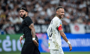 Match between Corinthians and Santos for the Sao Paulo football championship