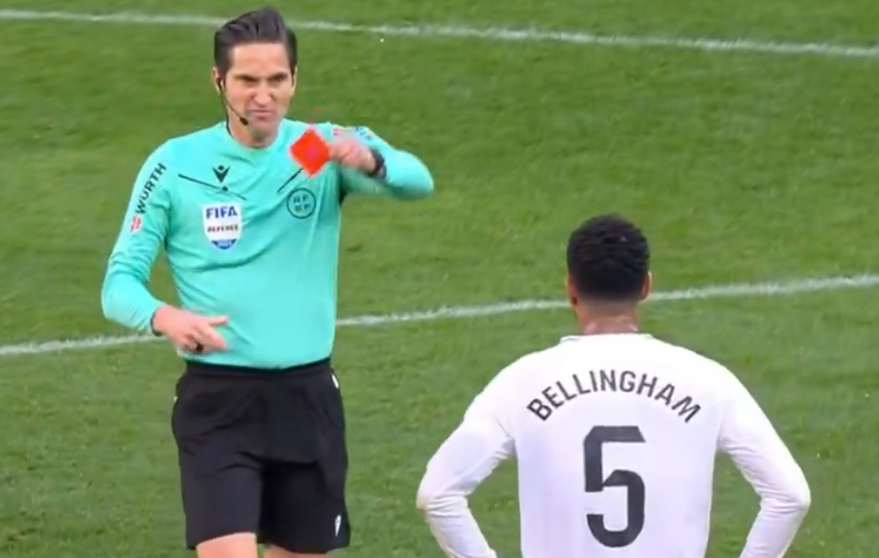 I-au citit pe buze! Ce i-a strigat Jude Bellingham arbitrului, înainte să vadă roșu direct