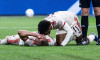 Leverkusen, Bayarena, 15.02.2025: Harry Kane of FC Bayern Muenchen lies with pain on the field during the 1.Bundesliga match between Bayer 04 Leverkusen v. FC Bayern Muenchen.