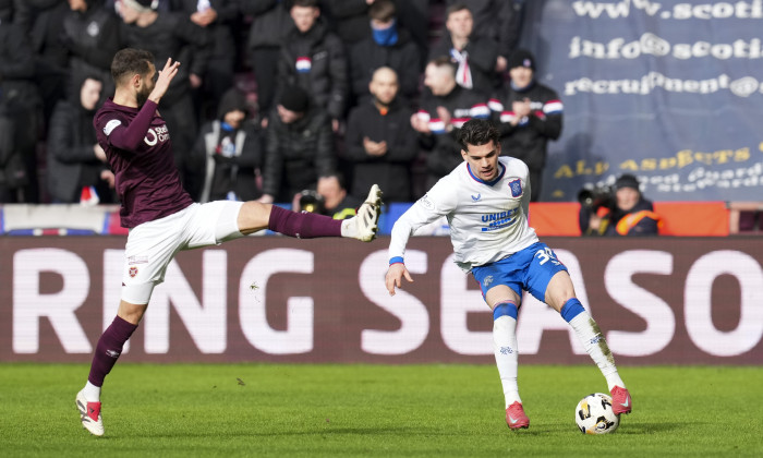 Heart of Midlothian v Rangers, William Hill Premiership, Football, Tynecastle Park, Edinburgh, Scotland, UK - 16 Feb 2025