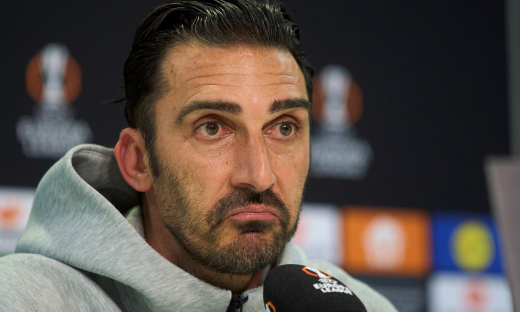 FCSB press conference, FCSB v PAOK FC, UEFA Europa League, Fotball, Knockout Play-Offs 2nd leg, Bucharest, Romania - 19 Feb 2025