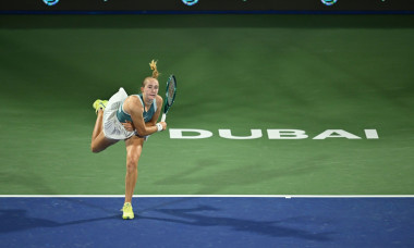 DUBAI, UAE, 22nd February 2025. Action from the women’s final match of the WTA 2025 Dubai Duty Free Tennis Championships. Russia's 17 year old Mirra Andreeva defeated Denmark’s Clare Tauson 7-6(1), 6-1 to become the youngest player to win a WTA 1000 title