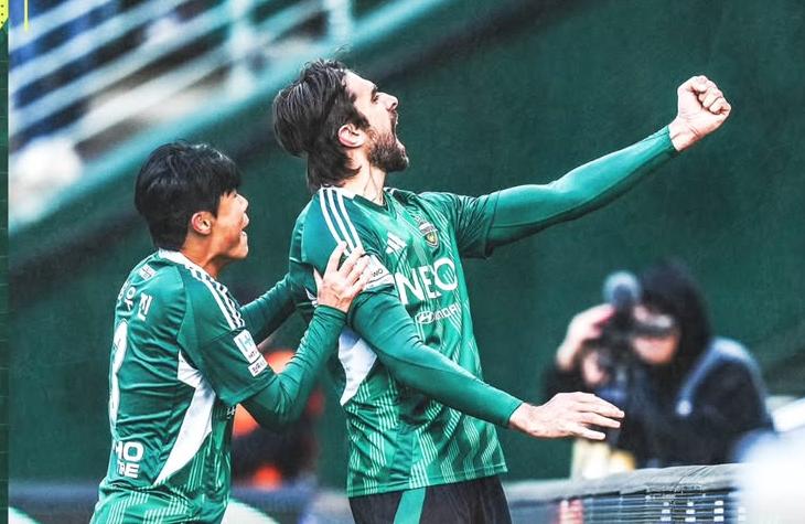 Andrea Compagno a marcat din nou! Fostul atacant de la FCSB are mai multe goluri decât meciuri la Jeonbuk