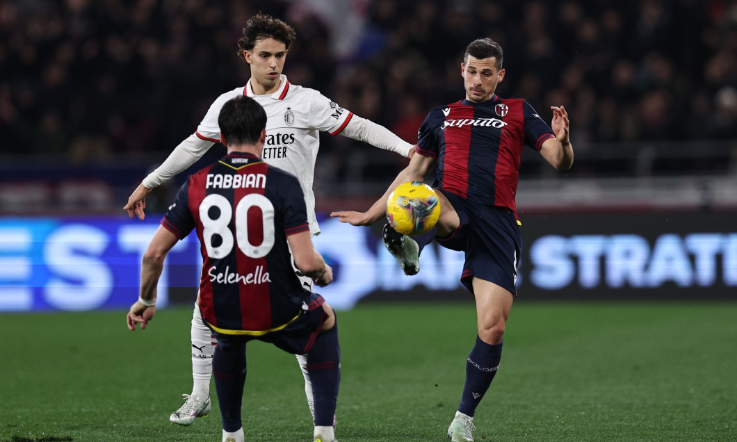 Soccer : Serie A 2024 2025 : Bologna 2-1 Milan