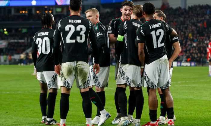 PSV Eindhoven v Arsenal, UEFA Champions League, Round of 16, First Leg, Football, Philips Stadion, Eindhoven, Netherlands - 04 Mar 2025
