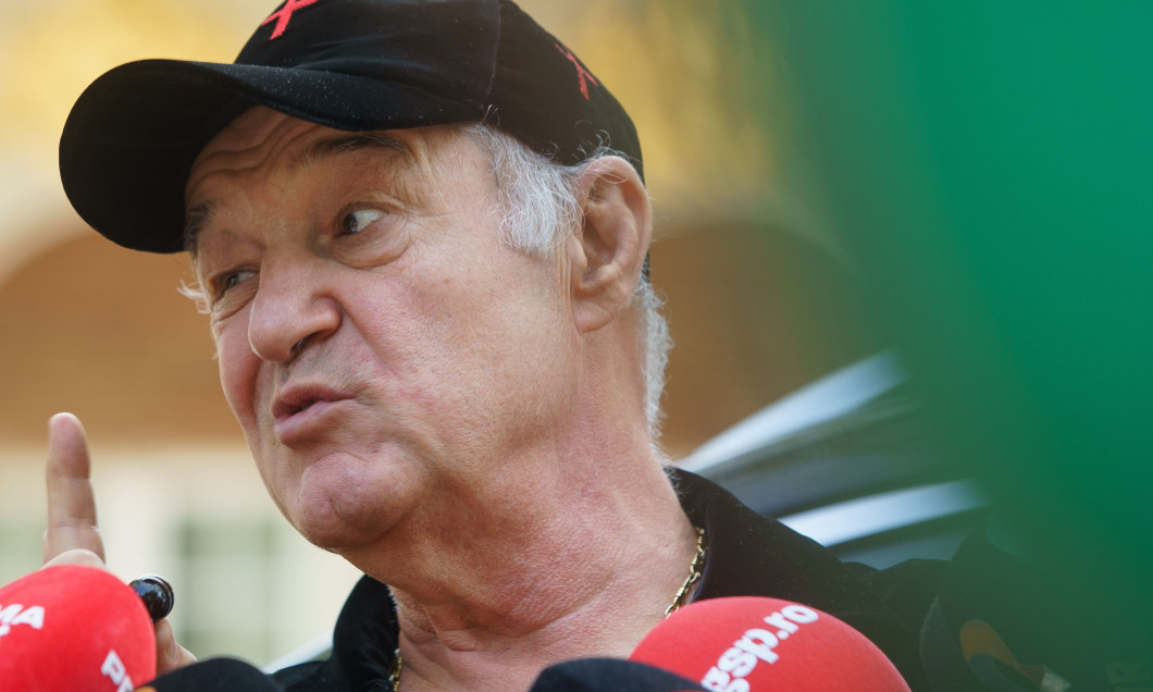 George Becali, FCSB soccer team owner, press conference, Bucharest, Romania - 24 Jul 2023