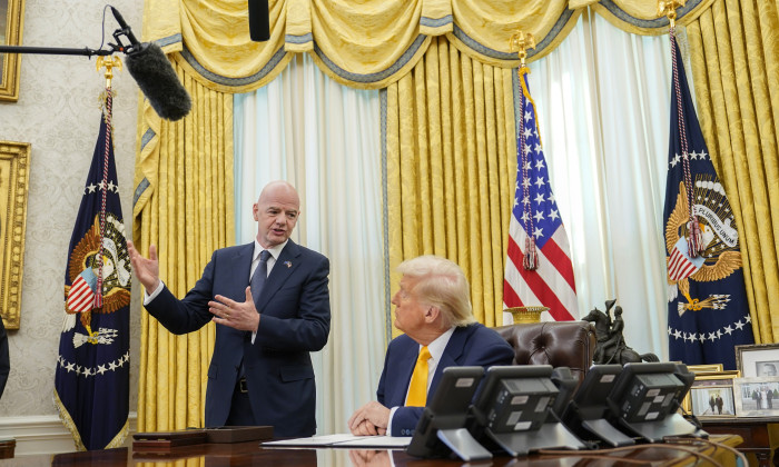 President Donald Trump And FIFA?s Gianni Infantino Unveil World Cup Task Force At The White House ? 07 Mar 2025