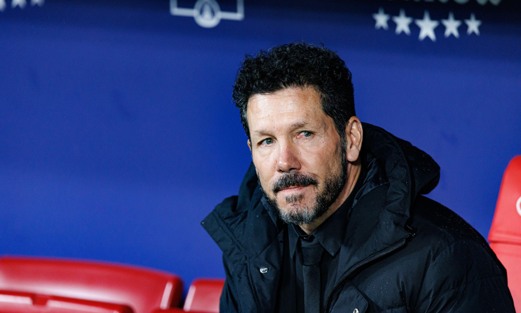 Diego Simeone seen during LaLiga EA SPORTS game between teams of Atletico de Madrid and Athletic Club at Estadio Civitas Metropolitano (Maciej Rogowsk