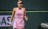 Indian Wells, California, USA. 8th Mar, 2025. Jaqueline Cristian of Romania reacts during her match against Leylah Fernandez of Canada in their round 2 match during the BNP Paribas Open at Indian Wells Tennis Garden on March 09, 2025 in Indian Wells, Cali