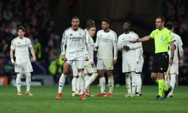 Kylian Mbappe of Real Madrid during the UEFA Champions League match, Round of 16, second leg, between Atletico de Madrid and Real Madrid played at Riyadh Air Metropolitano Stadium on March 12, 2025 in Madrid Spain. (Photo by Antonio Pozo / PRESSINPHOTO)