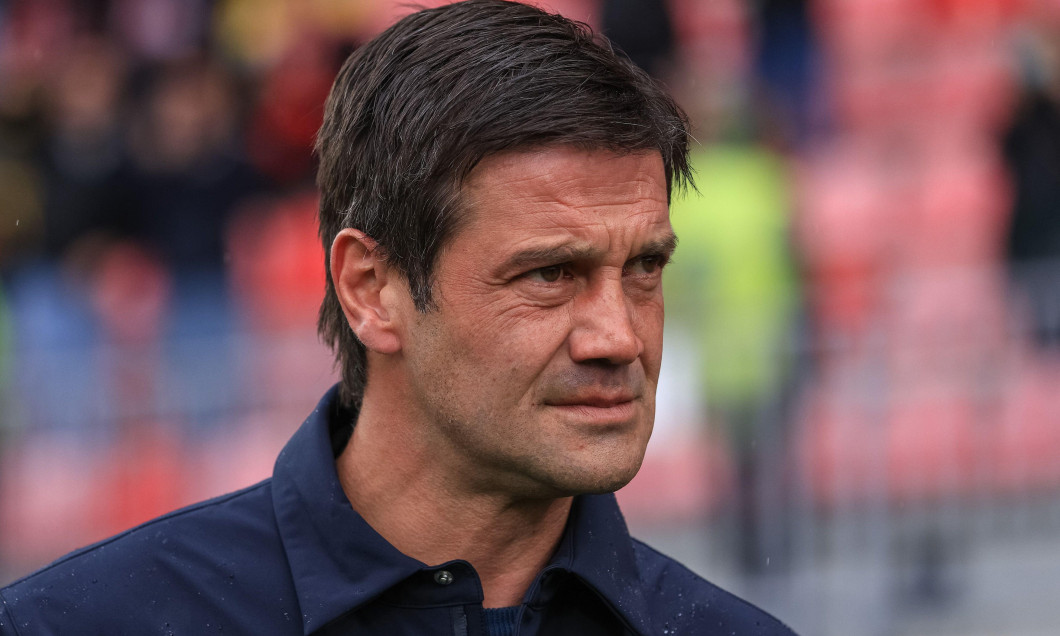 Cristian Chivu (Head Coach Parma Calcio) during AC Monza vs Parma Calcio, Italian soccer Serie A match in Monza, Italy, March 15 2025