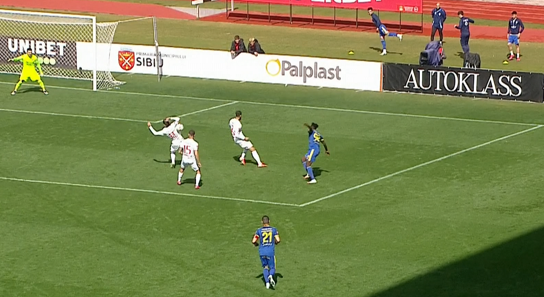 Hermannstadt - Unirea Slobozia 1-1. O gafă impardonabilă și o execuție de manual au decis rezultatul
