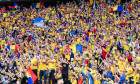 Rumaenische Fans jubeln waehrend des Achtelfinalspiels der UEFA EURO, EM, Europameisterschaft,Fussball 2024 zwischen Rum