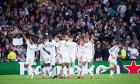 Madrid. Spain. 20250123, Rodrygo (forward; Real Madrid)., Kylian Mbappe (forward; Real Madrid), Jude Bellingham (midfielder; Real Madrid), Luka Modric (midfielder; Real Madrid), Antonio Rudiger (defender; Real Madrid) during the UEFA Champions League 202