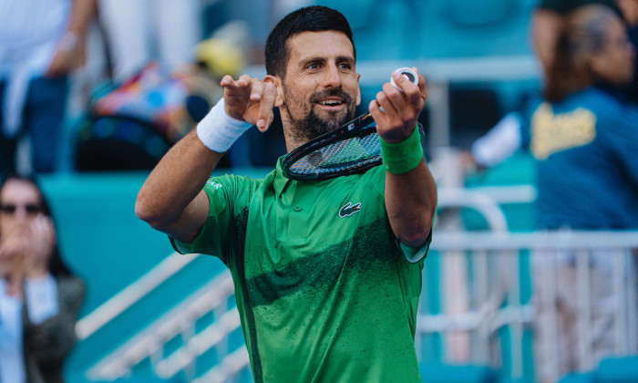 Match "Djokovic - Hijikata" lors du tournoi Miami Open en Floride
