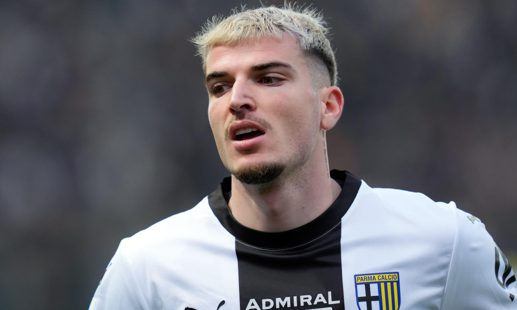Parma, Italy. 19th Jan, 2025. Valentin Mihaila of Parma Calcio 1913 looks on during the Serie A Enilive match between Parma Calcio and Venezia FC at Stadio Ennio Tardini on January 19, 2025 in Parma, Italy. Credit: Giuseppe Maffia/Alamy Live News