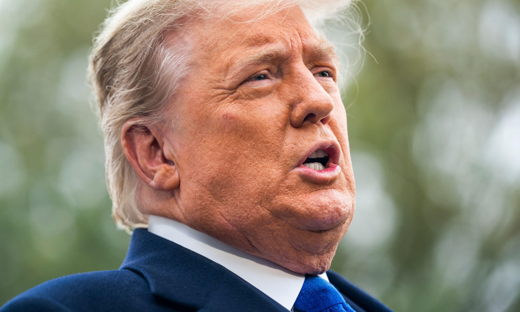 US President Donald J. Trump speaks to the media as he departs the White House for his last week of re-election campaigning in Washington, DC, USA, 27 October 2020.Credit: Jim LoScalzo/Pool via CNP /MediaPunch