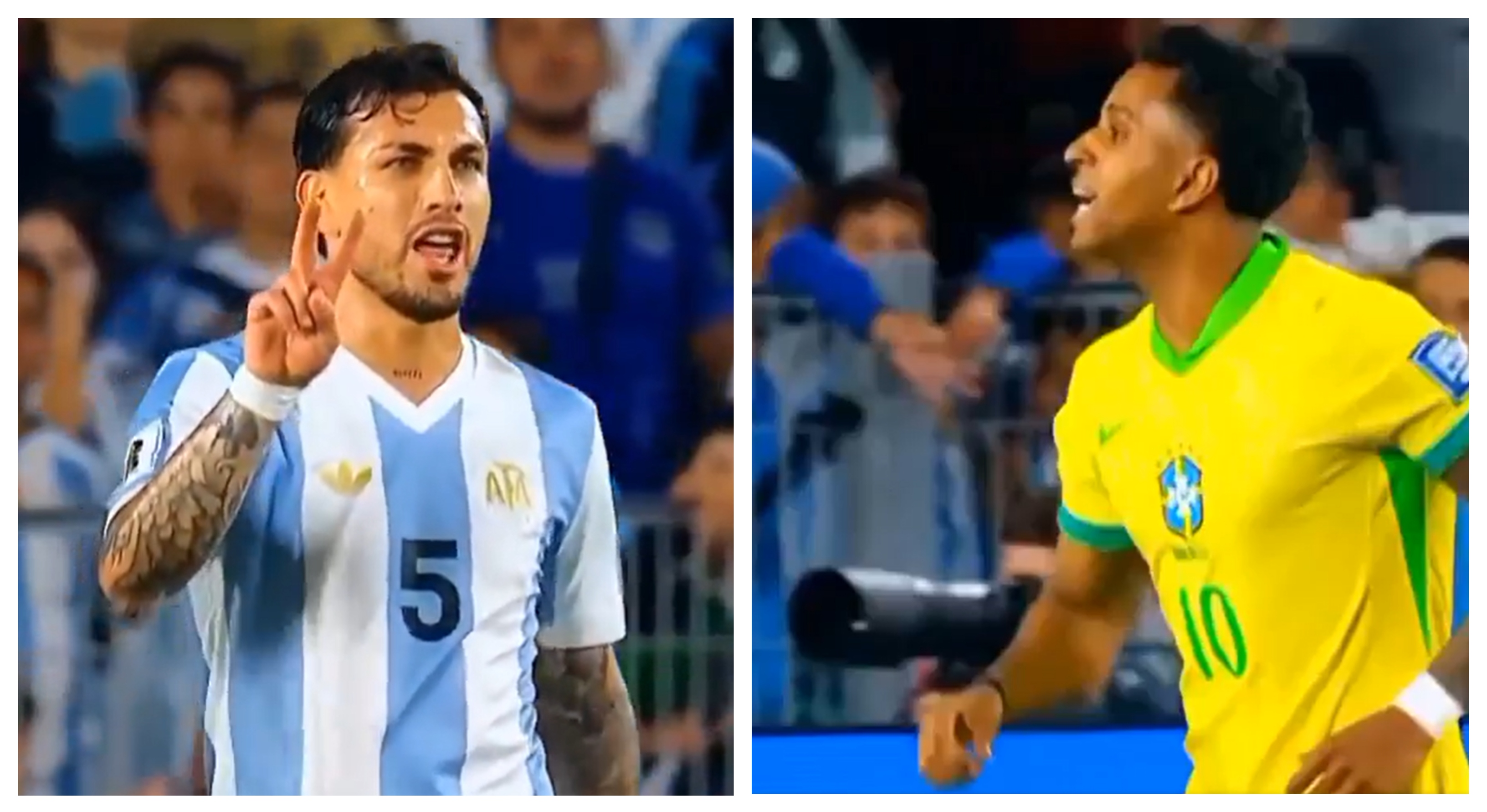 Scandal la Argentina - Brazilia! Rodrygo vs Paredes: ”Ești slab” / ”Tu ai zero”