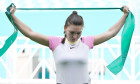 Miami Gardens FL, USA. 15th Mar, 2024. Simona Halep is seen on the practice court during the 2024 Miami Open at Hard Rock Stadium on March 15, 2024 in Miami Gardens, Florida. Credit: Mpi04/Media Punch/Alamy Live News