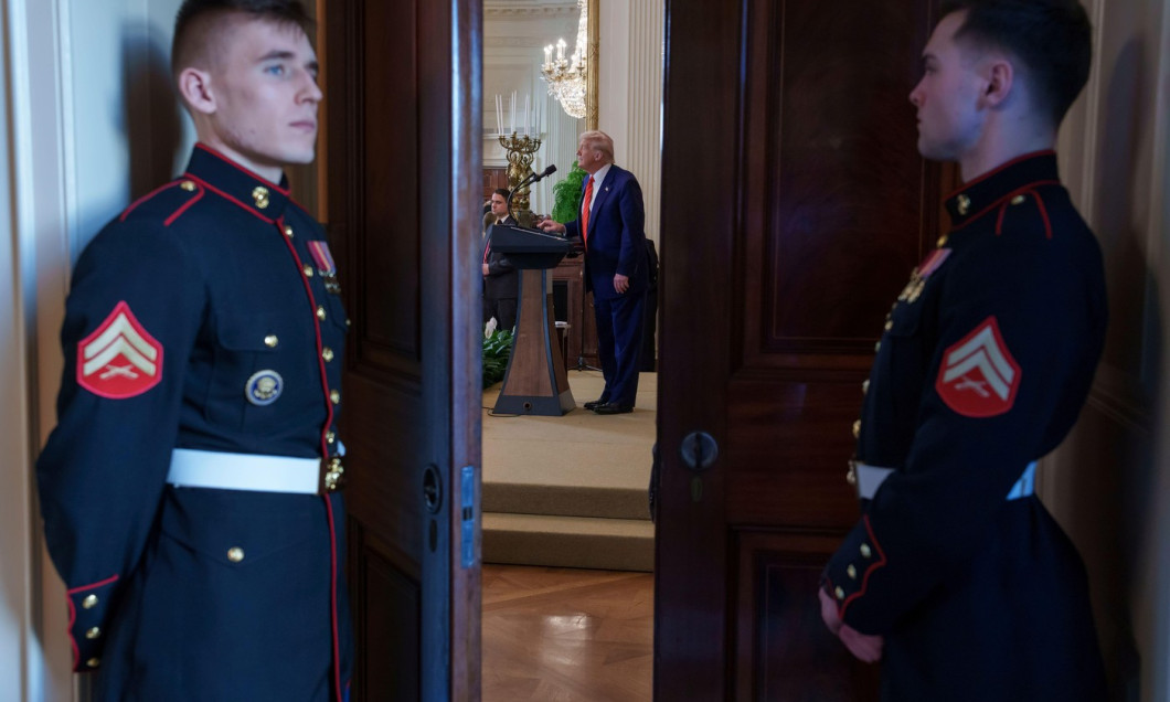 President Donald Trump hosts a reception honoring Black History Month, Thursday, February 20, 2025, in the East Room of the White House. (Official White House Photo by Joyce Boghosian)