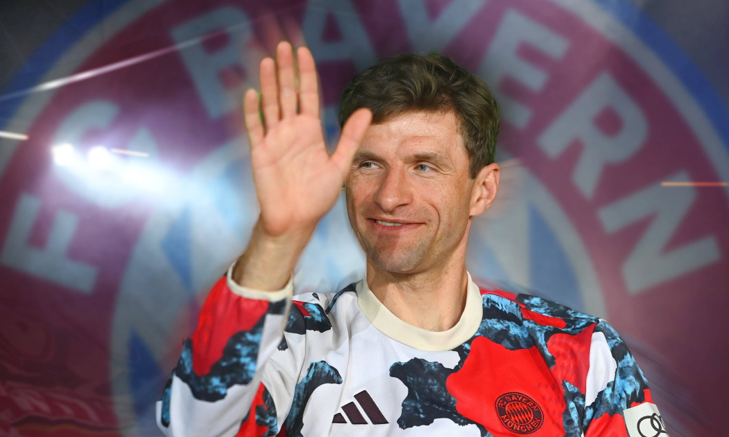 Thomas MUELLER (M†LLER,Bayern Muenchen) verkuendet Abschied vom FC Bayern