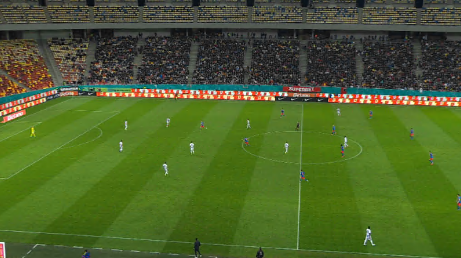 FCSB - ”U” Cluj 0-0, ACUM, Digi Sport 1. Ambele echipe și-au răpus marea rivală etapa trecută