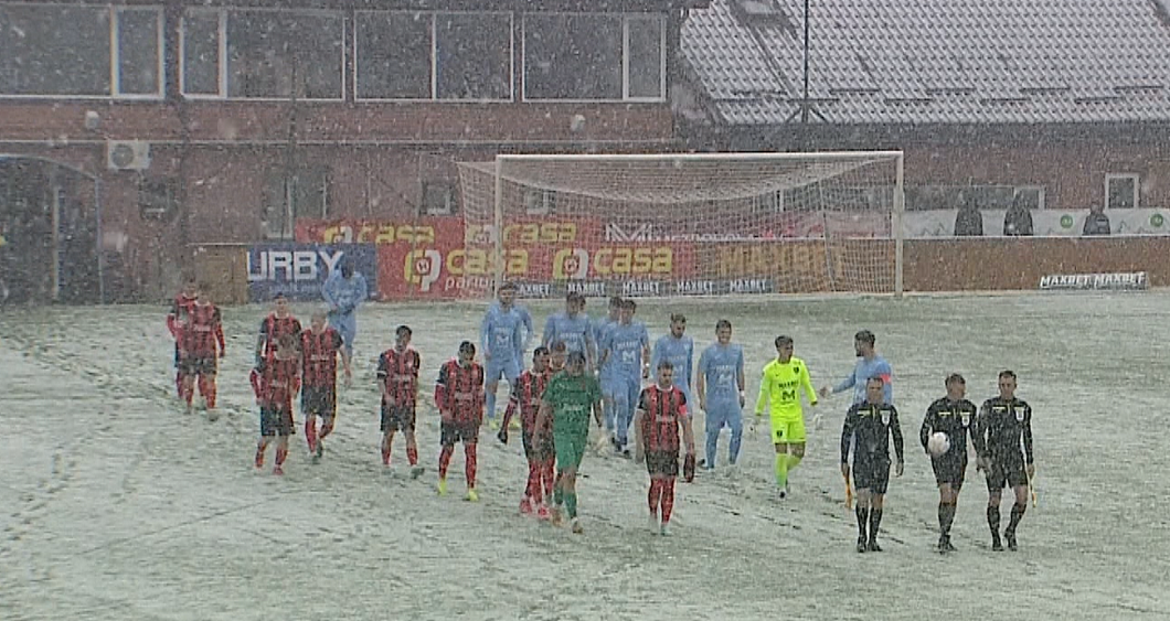 FC Voluntari - CSM Reșița 0-0, Digi Sport 1. Minge albă pe zăpada de la Voluntari | Program complet Liga 2