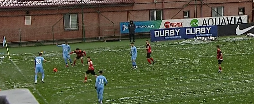 FC Voluntari - CSM Reșița 0-0, Digi Sport 1. S-a schimbat mingea la pauză. Ninsoare la Voluntari