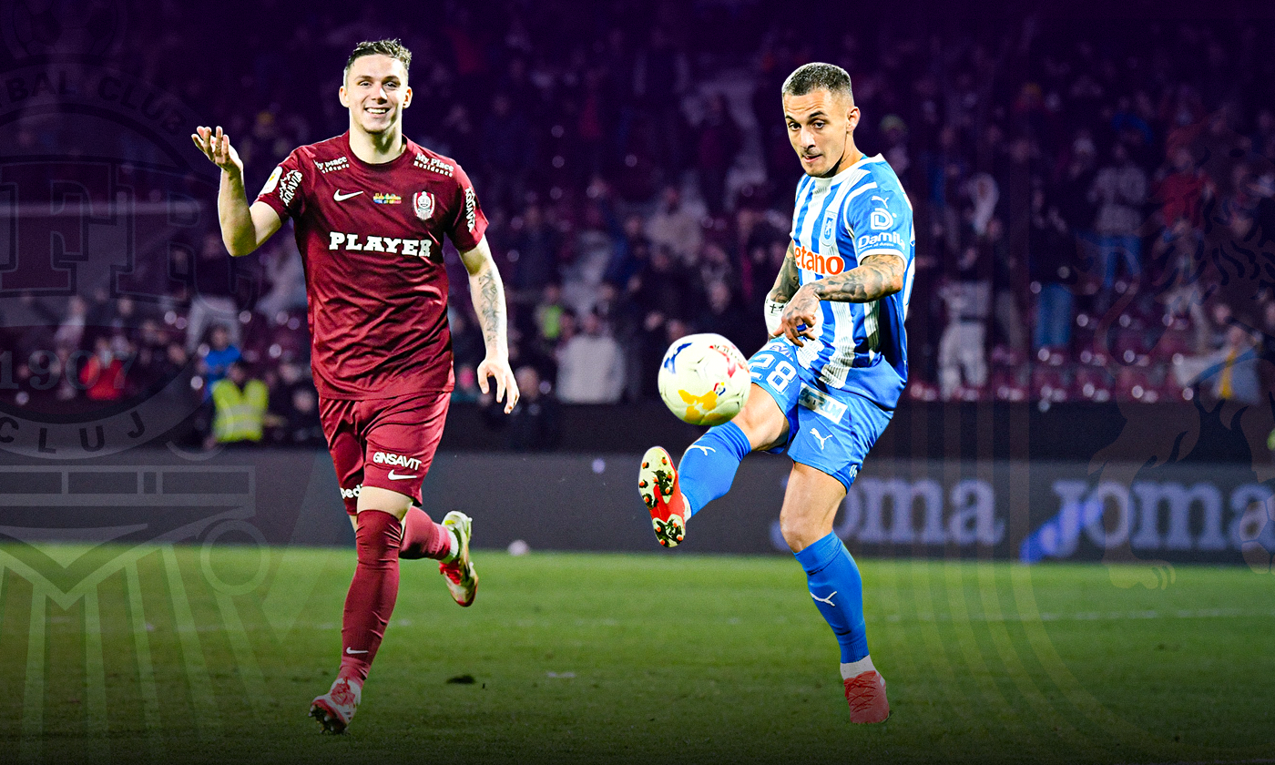 CFR Cluj - Universitatea Craiova 0-0, ACUM, pe Digi Sport 1. Oltenii vor revanșa după eliminarea din Cupă