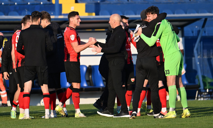 FOTBAL:METALOGLOBUS BUCURESTI-FK CSIKSZEREDA MIERCUREA CIUC, PLAY OFF LIGA 2 CASA PARIURILOR (8.04.2025)
