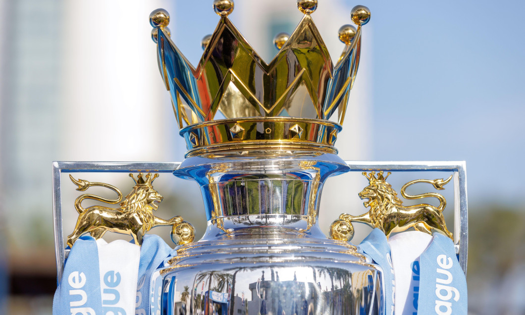 The Premier League trophy present in Doha during the 2025 Qatar ExxonMobil Open, ATP 500 Tennis open on 22 February 2025 in Doha, Qatar