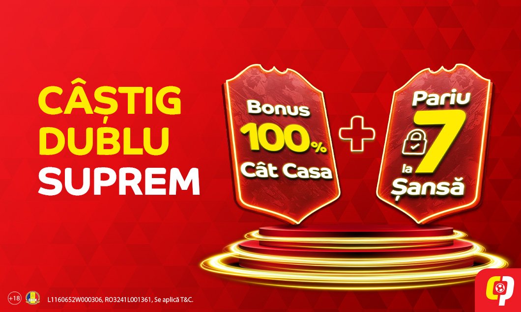 (P) Câștig Dublu Suprem – Cel mai avantajos bonus pentru tine! 🎯🔥