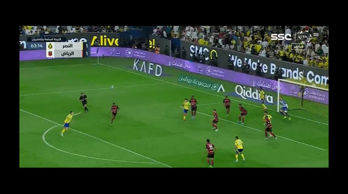 Al doilea gol marcat de Cristiano Ronaldo în Al-Nassr - Al Riyadh / Foto: Captură X
