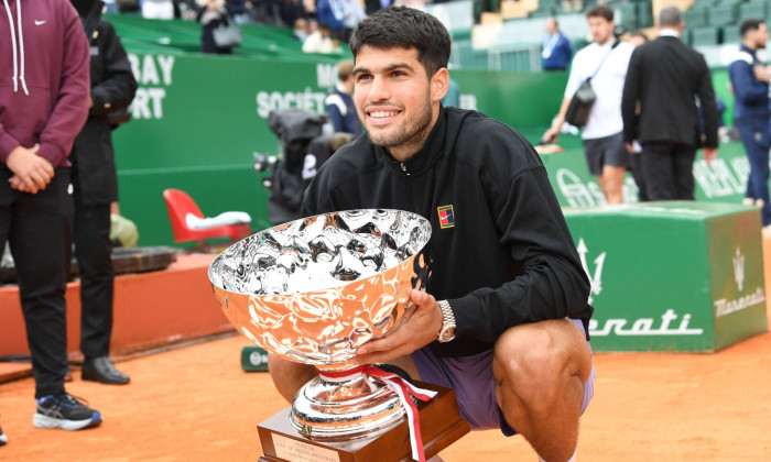 Carlos Alcaraz remporte la finale du Rolex Monte Carlo Masters facà à Lorenzo Musetti à Roquebrune Cap Martin