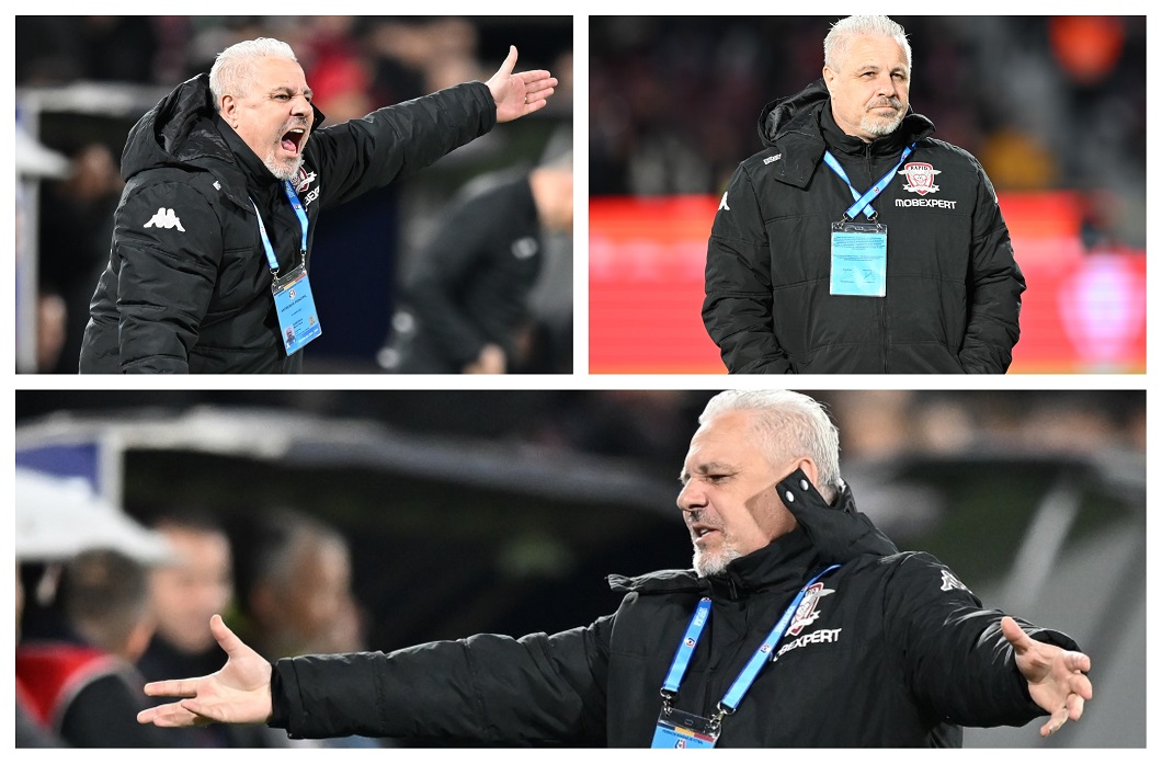 Șumudică, 3 în 1! Stările de spirit ale antrenorului de la Rapid la faza controversată din meciul cu CFR Cluj