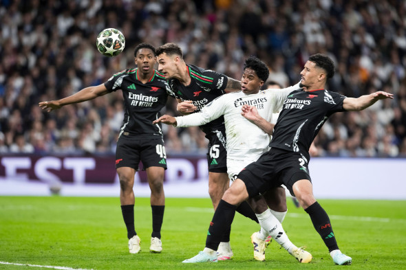 Real Madrid C.F. v Arsenal FC - UEFA Champions League 2024/25 Quarter Final Second Leg, Spain - 16 Apr 2025