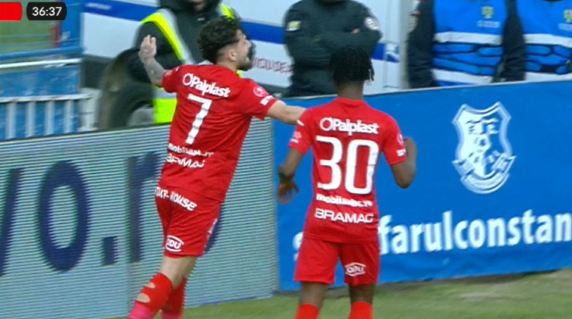 Farul - Hermannstadt 0-1, ACUM, Digi Sport 1. Goool! Ianis Stoica a deschis scorul