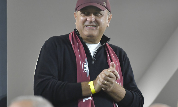 Dan Sucu in tribuna la meciul de fotbal dintre Rapid Bucuresti si CFR Cluj, contand pentru Superliga Superbet, desfasura