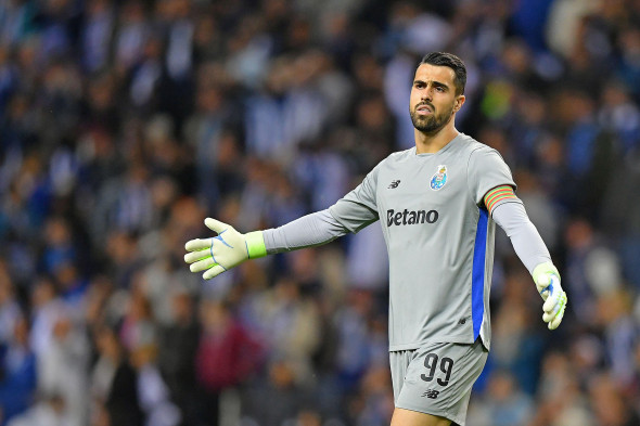 Porto, Portugal. 06th Apr, 2025. Dragao Stadium, Primeira Liga 2024/2025, FC Porto versus SL Benfica; Goalkeeper Diogo Costa of FC Porto reacts, during a match between Fc Porto and SL Benfica for the Primeira Liga 2024/2025 at Dragao Stadium in Porto on A